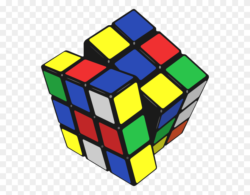 564x593 Rubiks Cube Png, Clipart For Web - Cubo Clipart