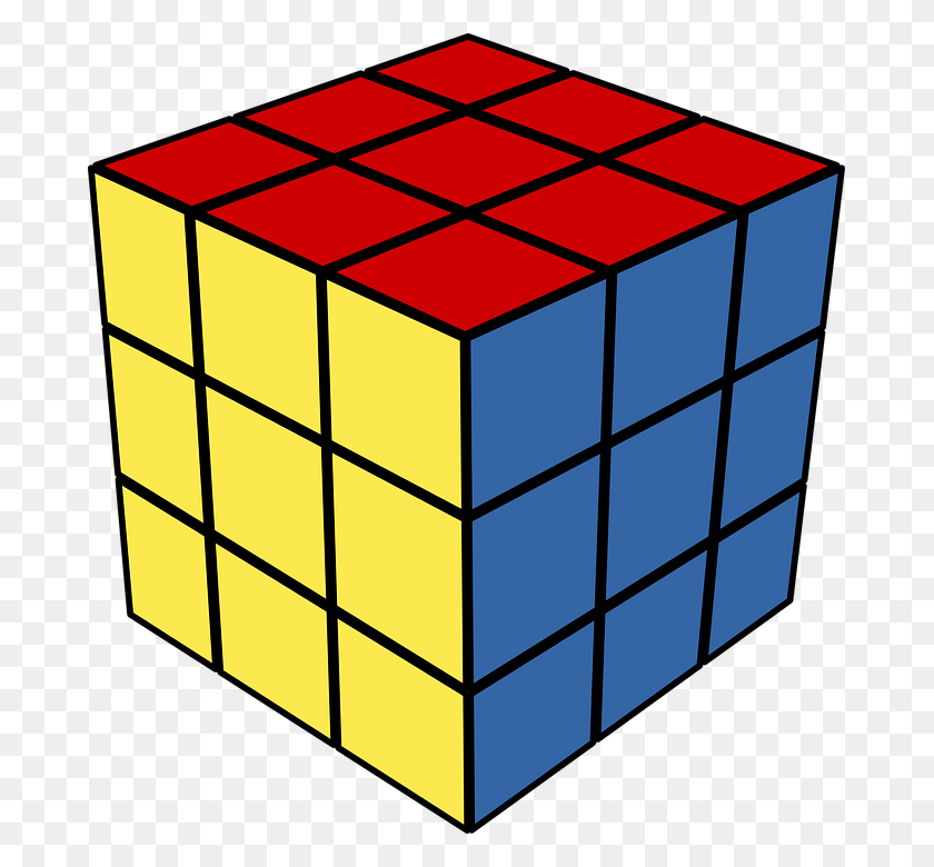 681x720 Rubik's Cube Png Image - PNG Objects