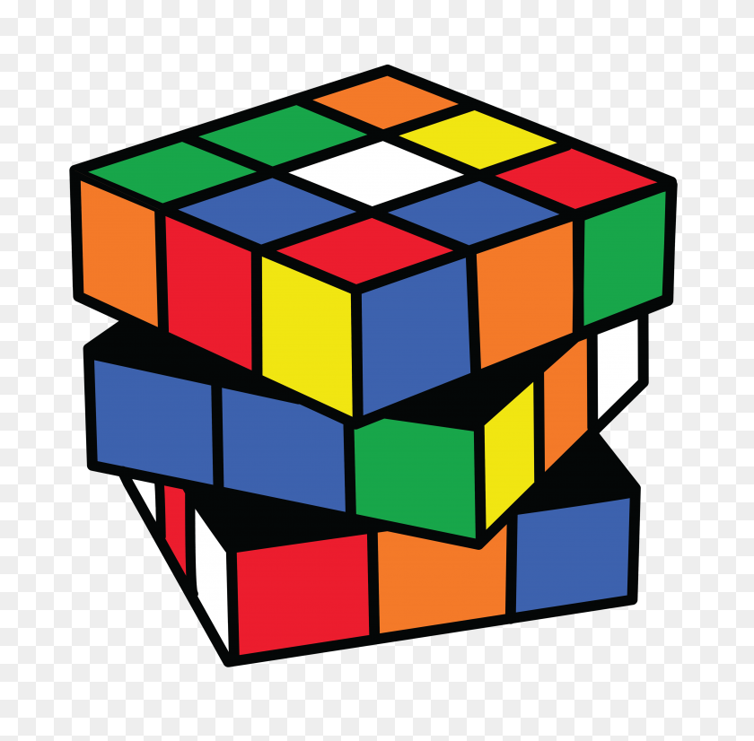 4542x4462 Rubiks Cube Puzzle Clipart - Rubiks Cube Clipart