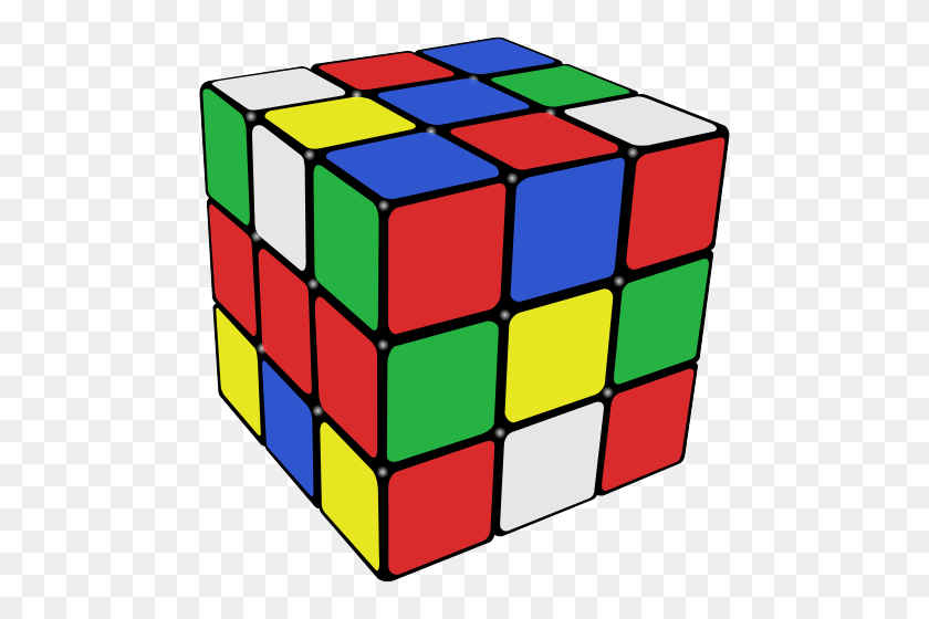 500x500 Rubik's Cube Scrambled - Rubiks Cube PNG