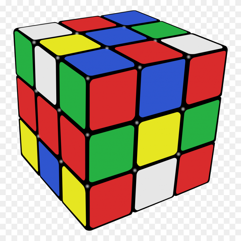 1024x1024 Cubo De Rubik Revuelto - Cubo De Rubix Png