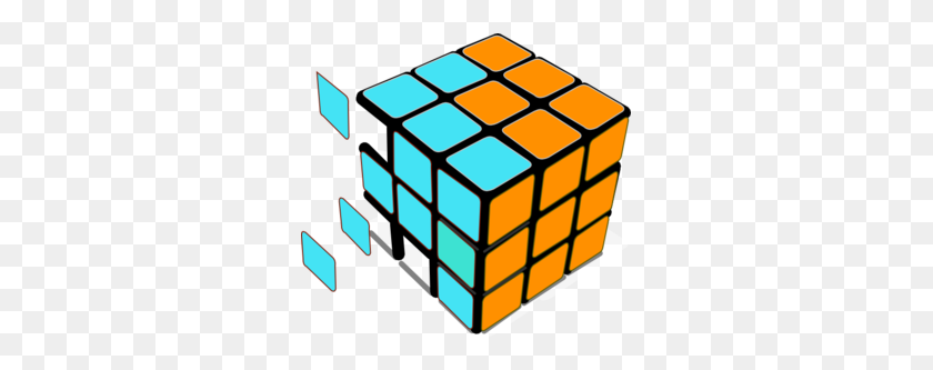 297x273 Rubiks Cube White Pro Clipart - Rubiks Cube Clipart