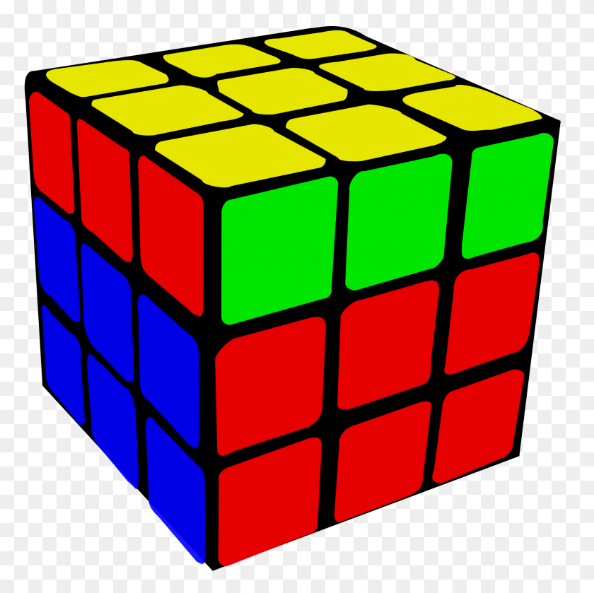 2000x2000 Rubiks U - Rubix Cube Clipart