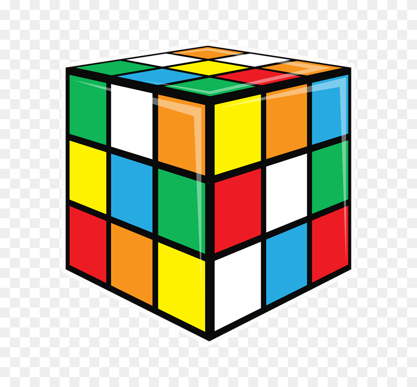 720x720 Кубик Рубик Поп Студии Реквизит - Куб Рубикс Клипарт