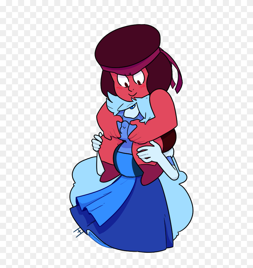 622x830 Ruby And Sapphire Piggyback Steven Universe Know Your Meme - Universe PNG