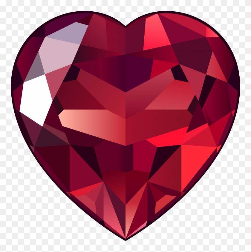 3976x4000 Png Рубиновое Сердце Клипарт