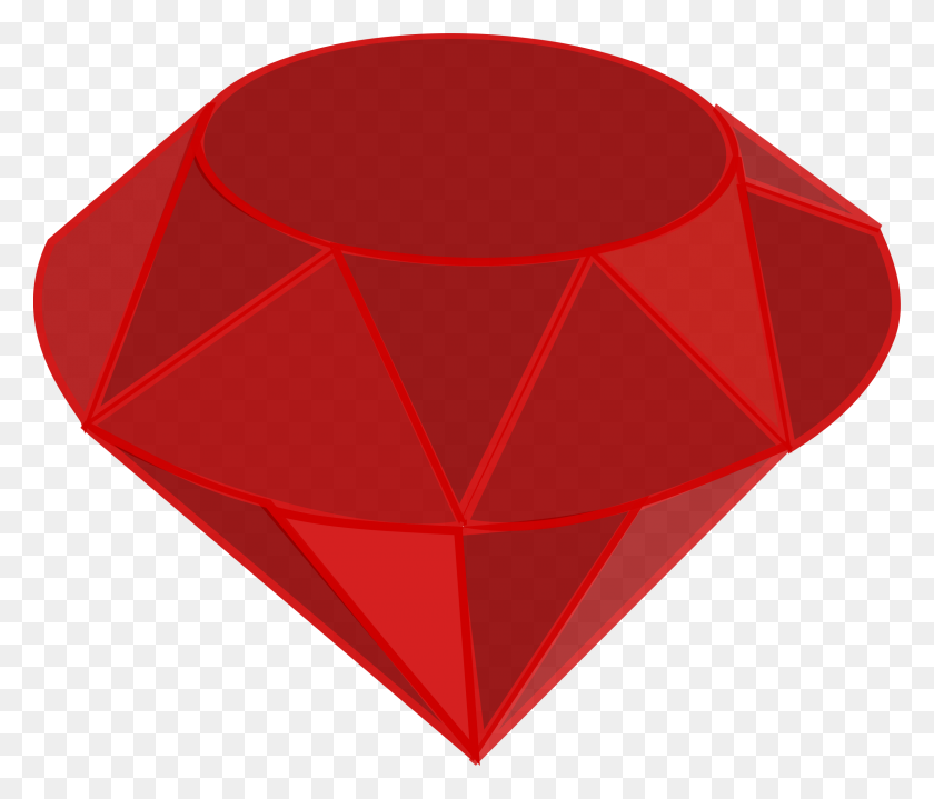2400x2029 Ruby, No Shading Icons Png - Ruby PNG