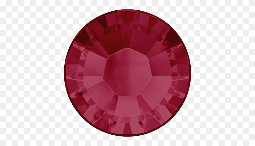 420x420 Ruby Swarovski Xilion Rose Hotfix Rhinestones - Rhinestone PNG