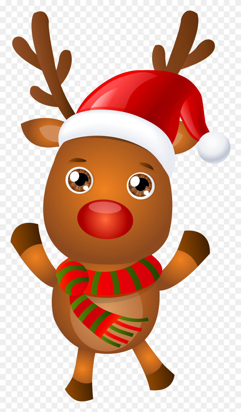 4548x8000 Rudolph Reindeer Png Clip - Smile Clipart PNG