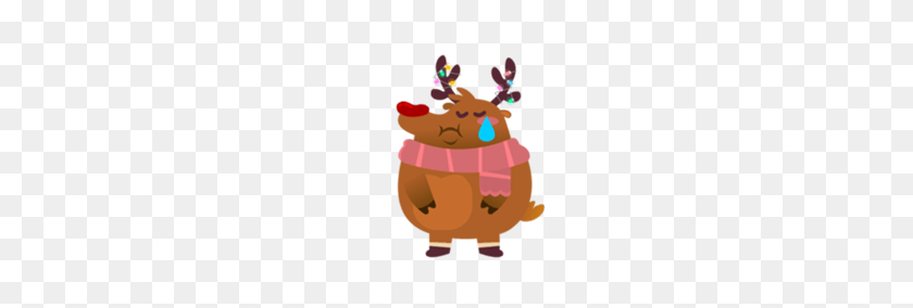 224x224 Rudolph The Fluffy Red Nose Reindeer - Rudolph Nose PNG
