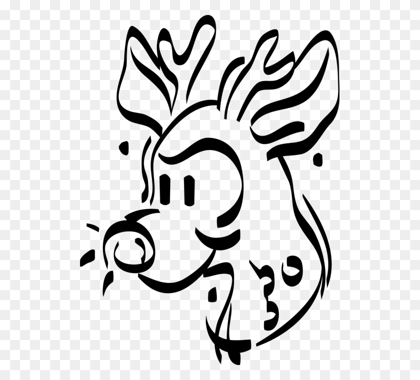 519x700 Rudolph The Red Nosed Reindeer - Rudolph Head Clip Art