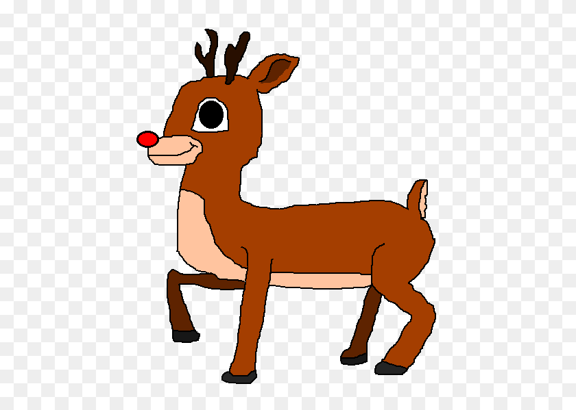 454x539 Rudolph The Red Nosed Reindeer - Rudolph Head Clip Art