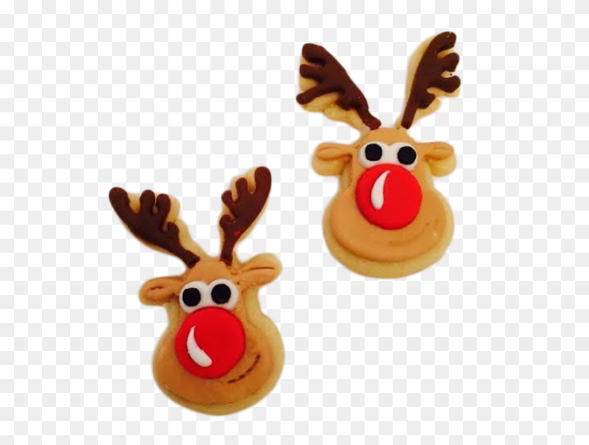 574x574 Rudolph The Red Nosed Reindeer Cookies - Rudolph PNG