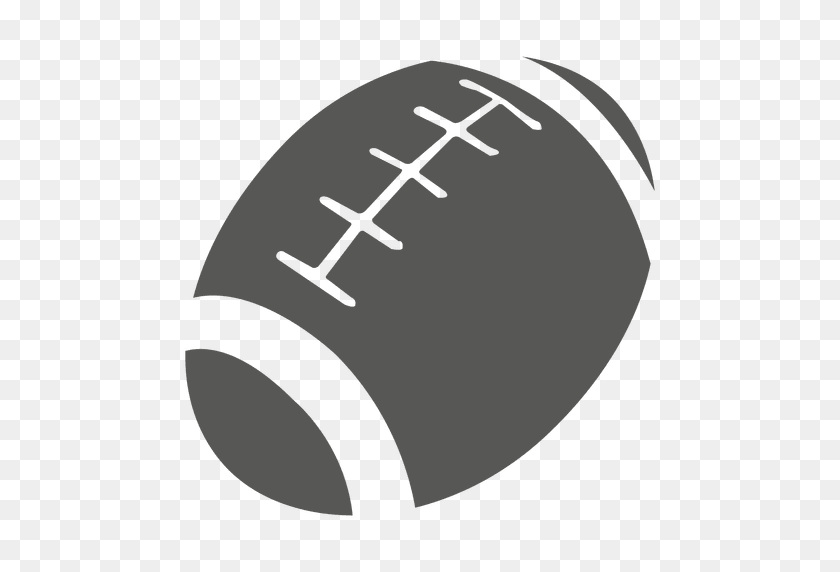 512x512 Rugby Ball Icon Silhouette - Rugby Ball PNG