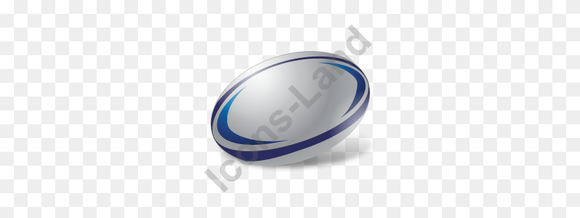 256x256 Rugby Union Ball Icon, Pngico Icons - Rugby Ball PNG
