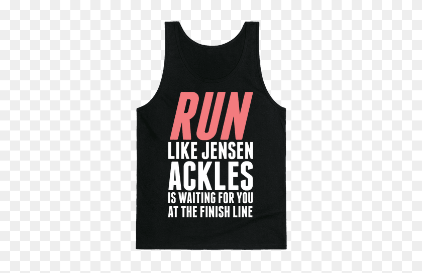 484x484 Run Like Jensen Ackles Is Waiting Tank Top Lookhuman - Jensen Ackles PNG
