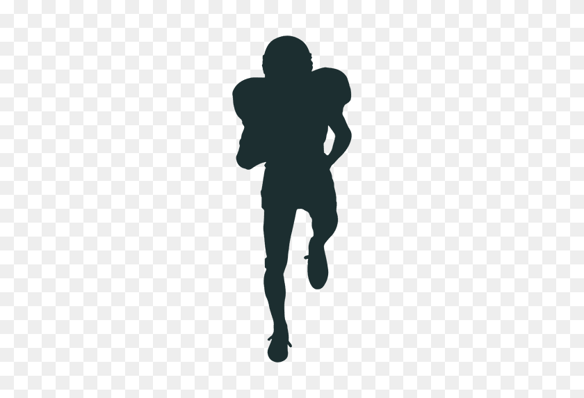 512x512 Running American Football Player Silhouette - Football Player Silhouette PNG