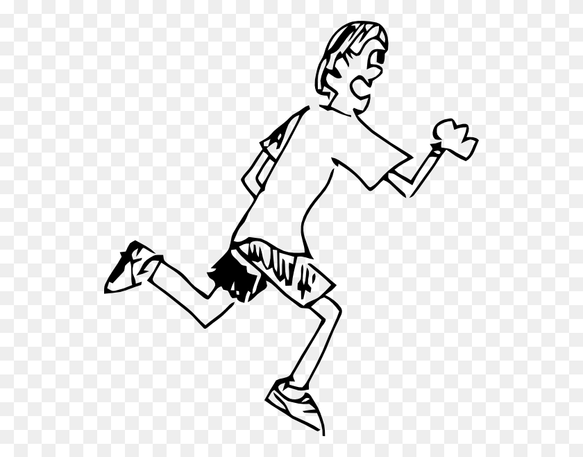540x599 Running Boy Clip Art - Boy Running Clipart