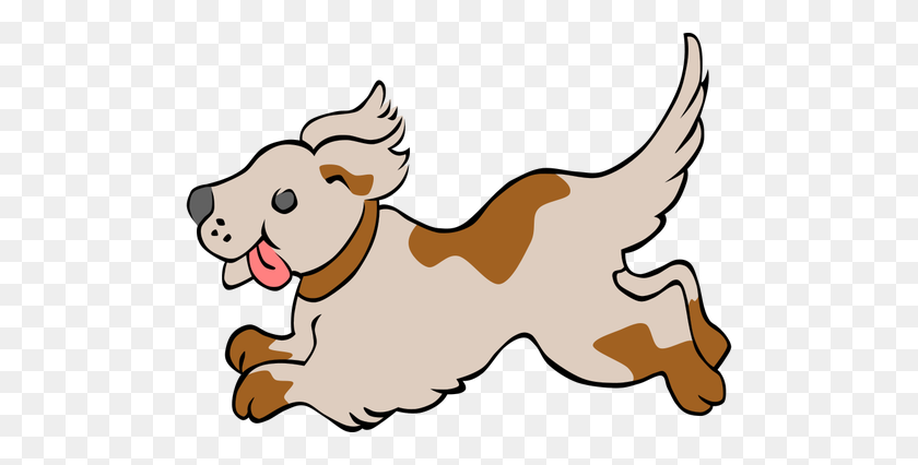 500x366 Running Dog Vector Clip Art - Dog Breed Clipart