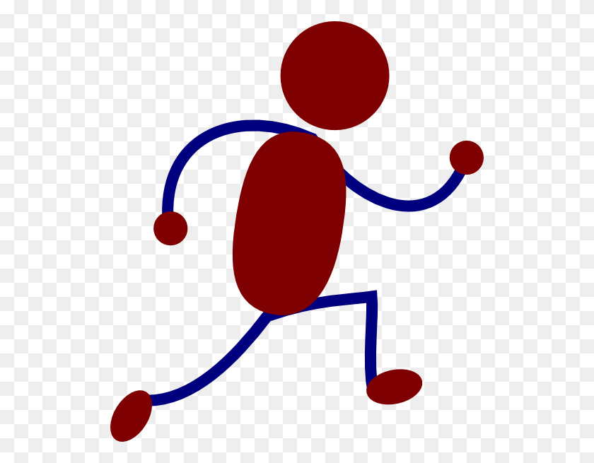 528x595 Running Figure Red Clip Art - Running Clipart