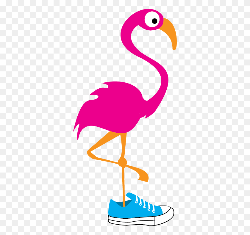 349x730 Ejecutando Flamingo Hospice Of Guernsey, Inc - Pink Flamingo Clipart