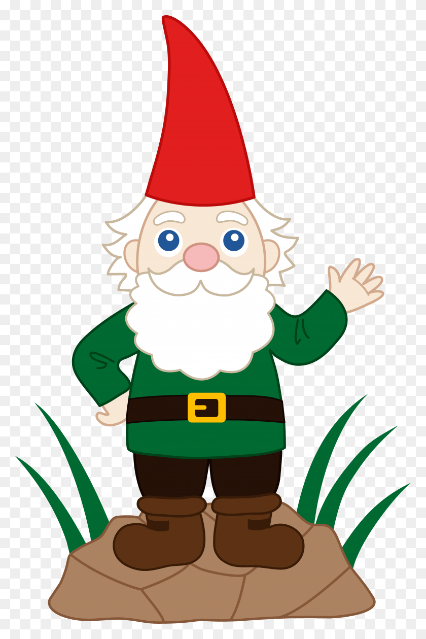 5377x8270 Running Gnome Cliparts - Running Fast Clipart