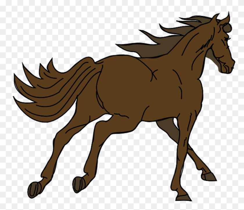800x681 Running Horse Clipart - Mustang Horse Clipart