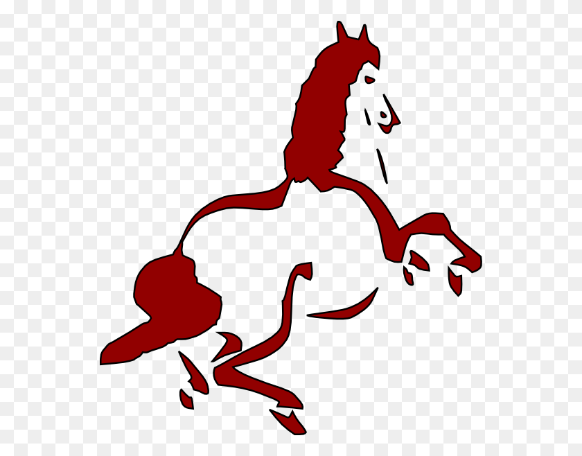 552x598 Running Horse Png, Clip Art For Web - Mustang Clipart