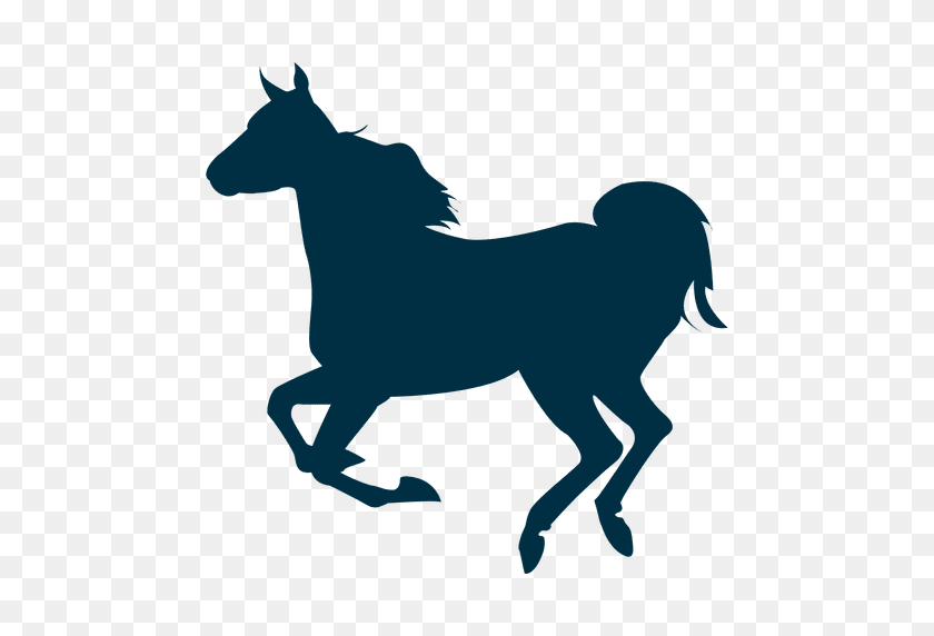512x512 Running Horse Silhouette - Horse Silhouette PNG