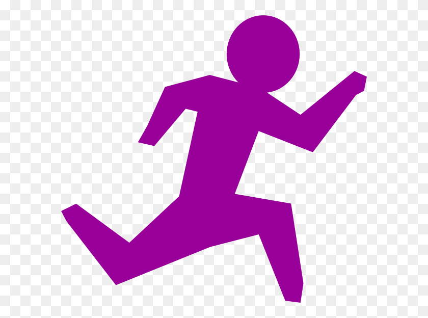 600x564 Running Man - People Running Clipart