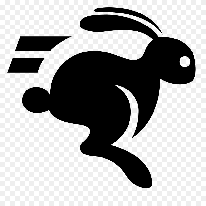 1600x1600 Corriendo Conejo Icono - Conejo Png