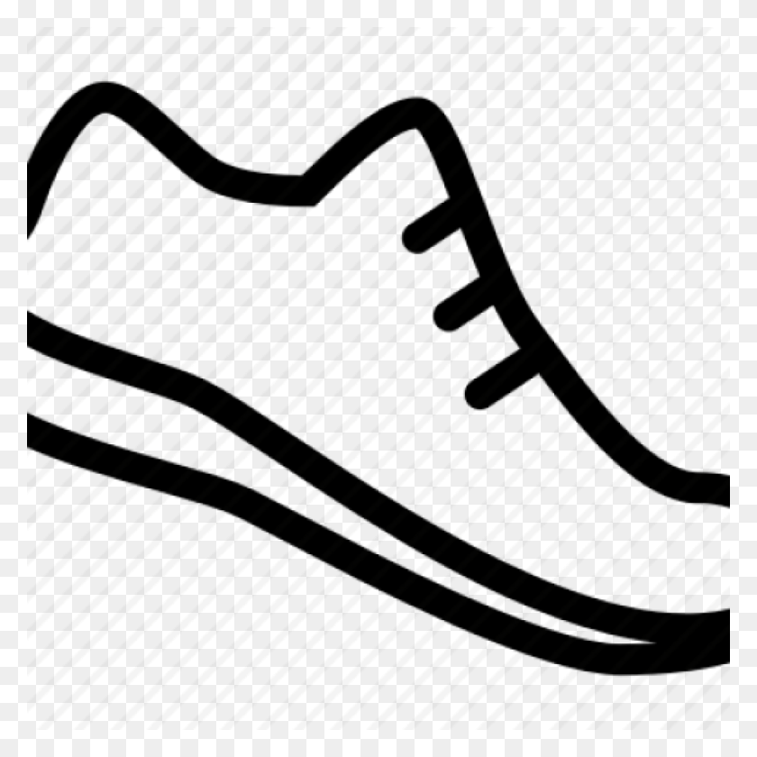 1024x1024 Running Shoe Clip Art Free Clipart Download - Shoes Clipart Black And White