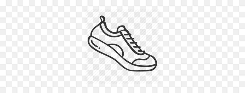 260x260 Running Shoe Clipart - Winged Shoe Clip Art