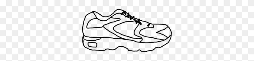 296x144 Running Shoe With Sensor Clip Art - Gym Shoes Clipart