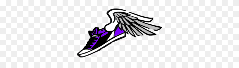 300x180 Running Shoe With Wings Clip Art - Running Feet Clipart