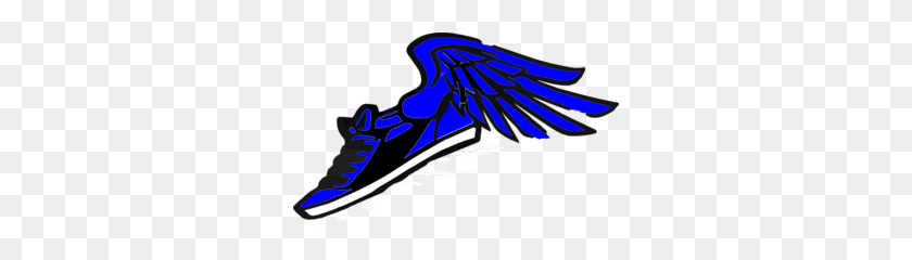 300x180 Running Shoe With Wings Clip Art - Running Track Clipart