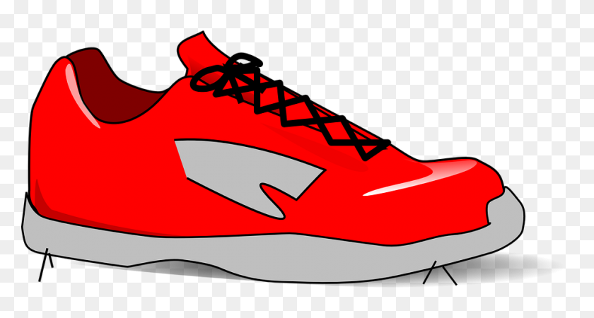 960x480 Running Shoes Clipart High Top Sneaker - Winged Shoe Clip Art
