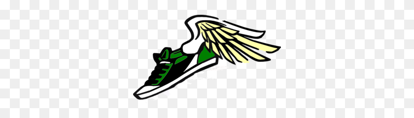 300x180 Running Shoes With Wings Clipart - Winged Foot Clipart