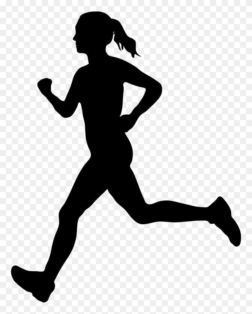 6327x8000 Running Woman Silhouette Png Clip Art Gallery - Running Clipart Free