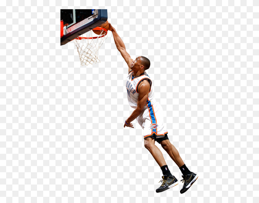 447x600 Russell Westbrook Dunk Png Png Image - Russell Westbrook PNG