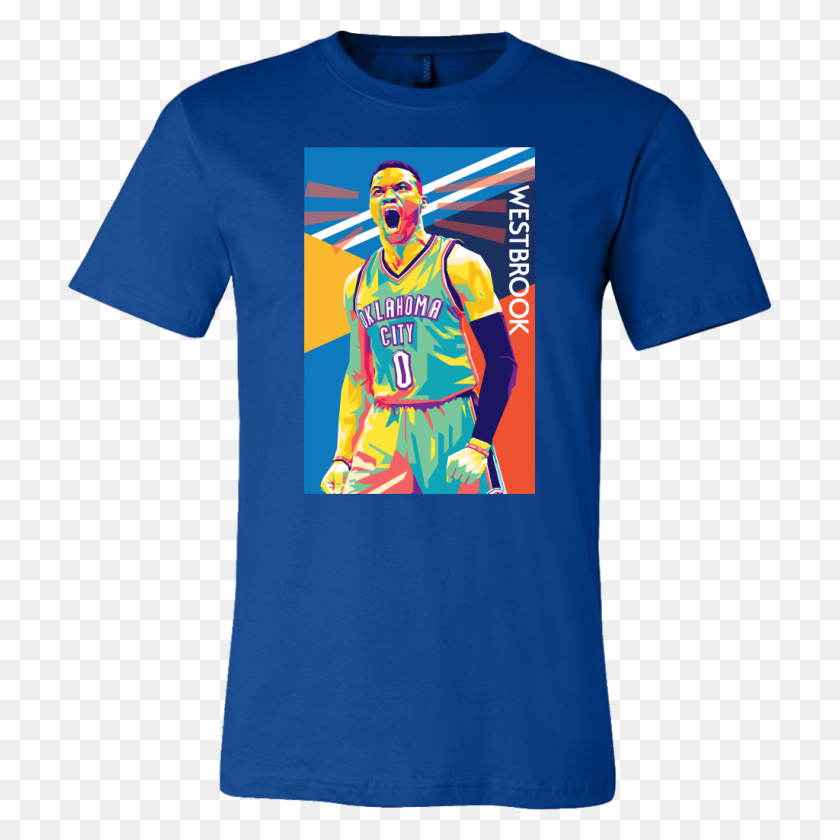 1024x1024 Russell Westbrook Pop Art T Shirt Tee Wise - Russell Westbrook PNG