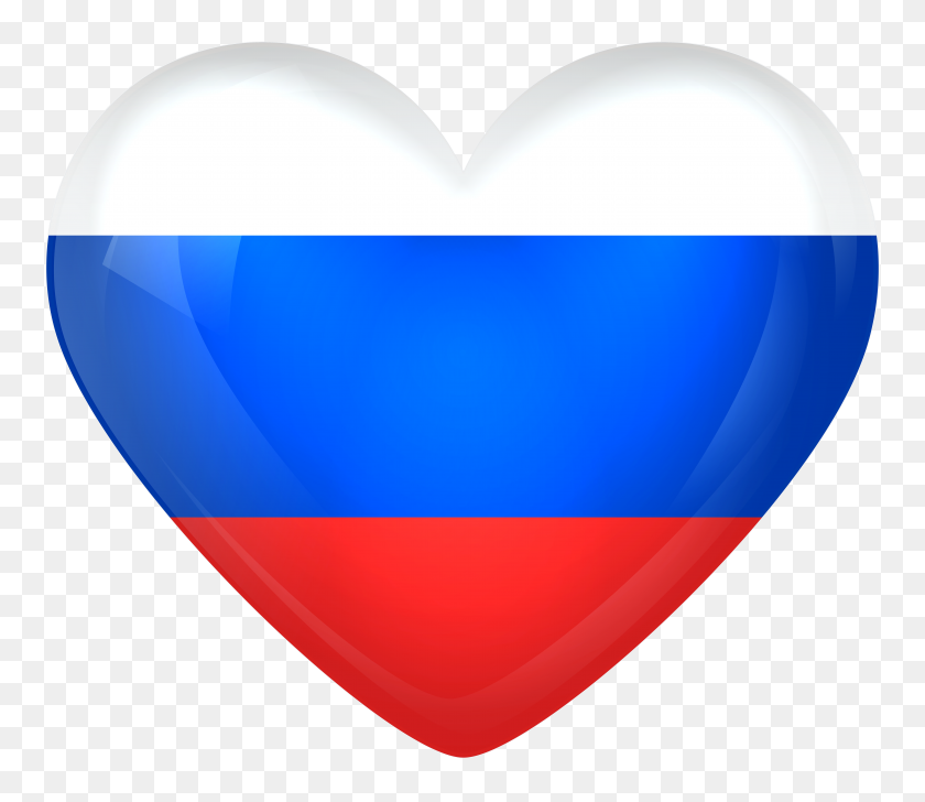 6000x5144 Russia Large Heart - Russia Clipart