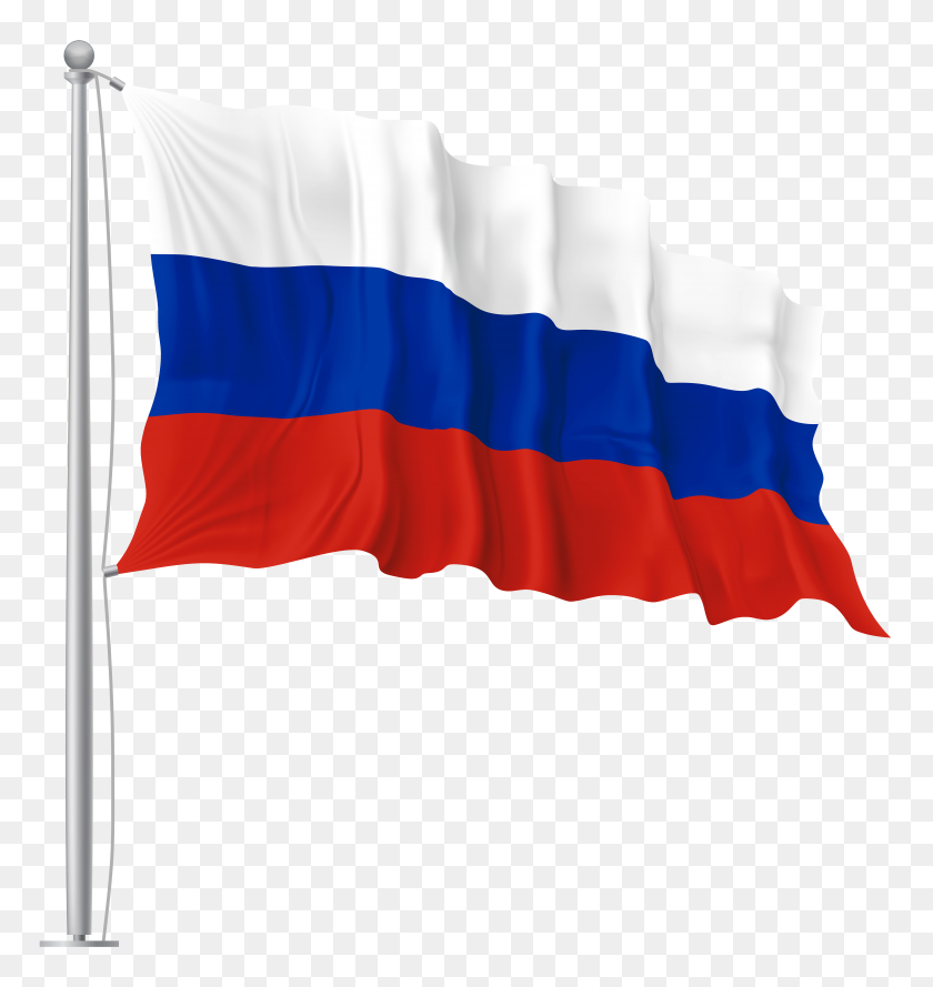 7519x8000 Russia Waving Flag Png - Russian Flag Clipart