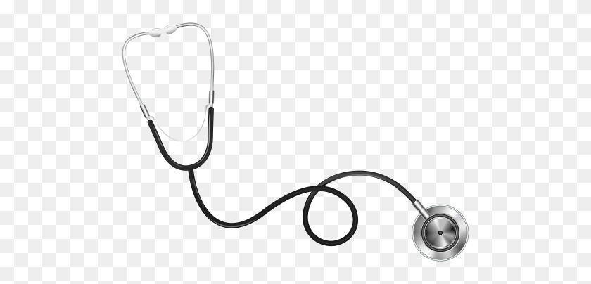500x344 S Clip Art, Stethoscope And Doctors - Stethoscope Heart Clipart