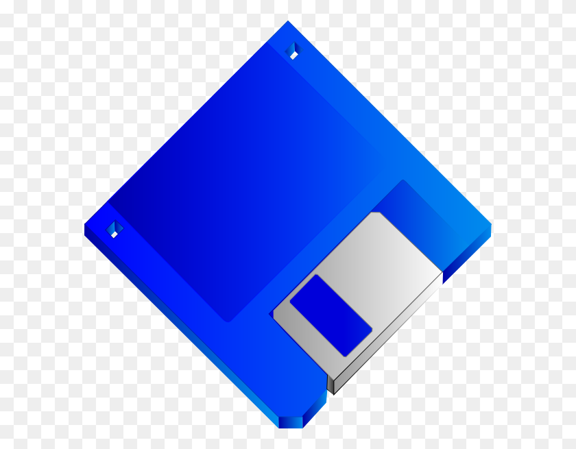 594x595 Sabathius Floppy Disk Azul Sin Etiqueta Clipart Png For Web - Floppy Disk Png