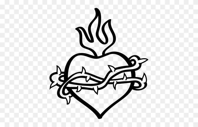 428x480 Sacredheart - Sacred Heart Clip Art