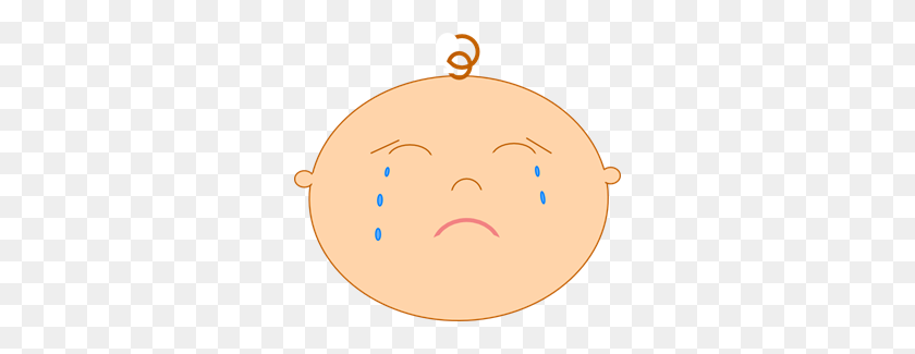 300x265 Sad Baby Png, Clip Art For Web - Sad Mouth Clipart