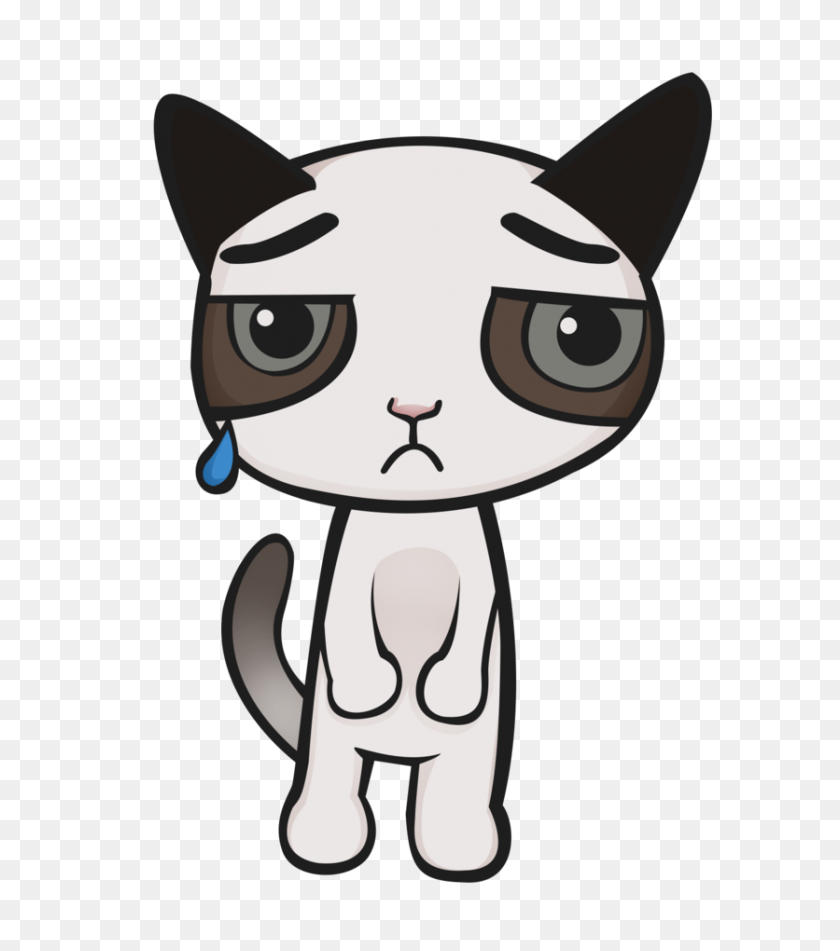 836x956 Gato Triste Png Image - Grumpy Cat Png