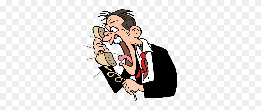 300x293 Sad Clipart Phone Call - Talking On The Phone Clipart