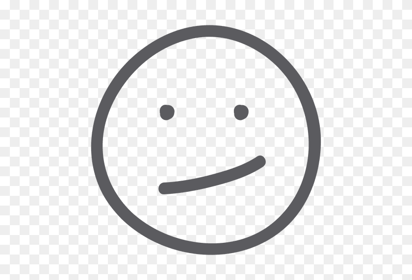 512x512 Sad Doodle Emoji Emoticon - Sad Mouth PNG